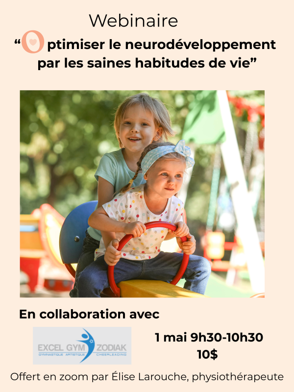 Webinaire - Optimiser le neurodéveloppement par les saines habitudes de vie