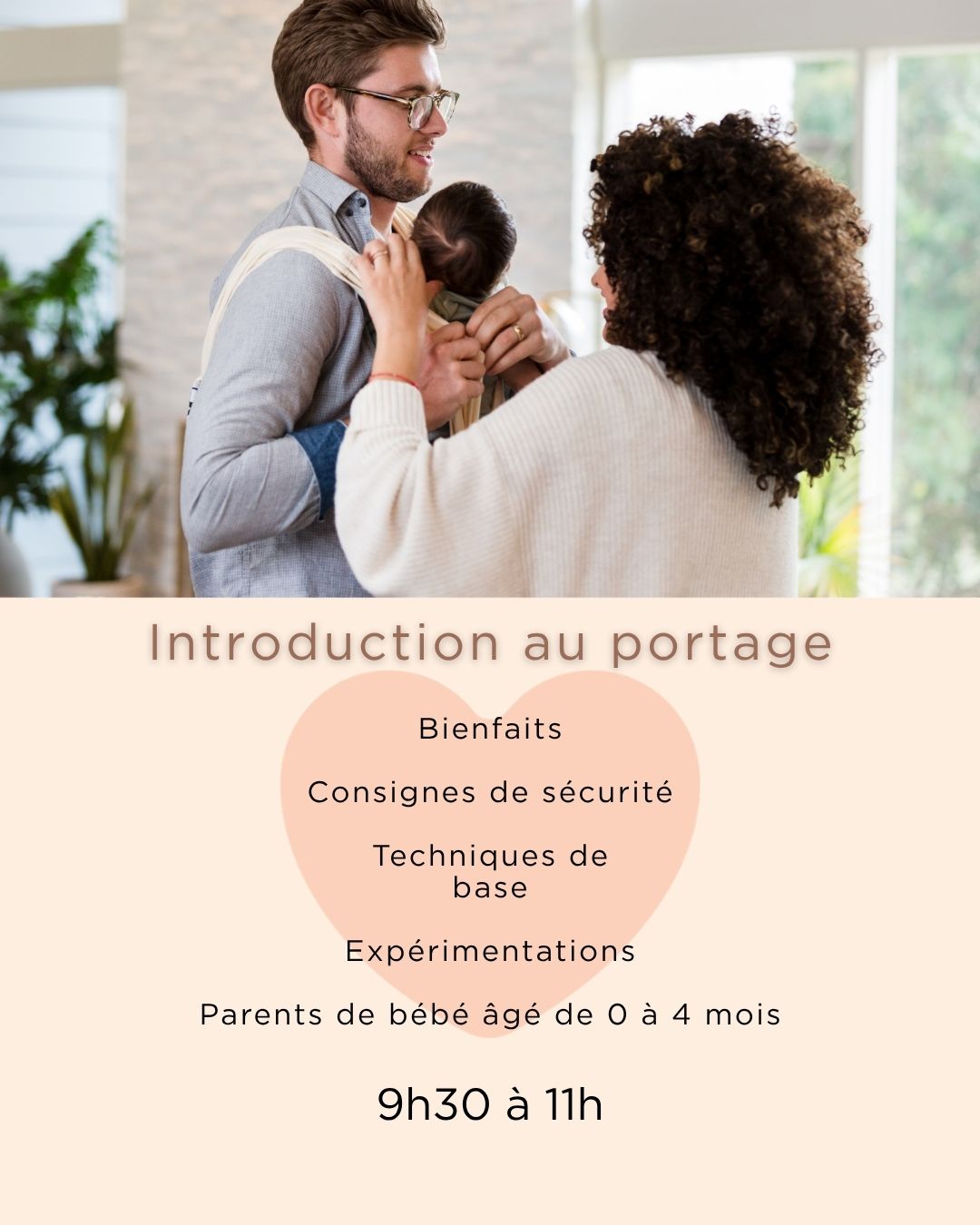 Atelier "Introduction au portage" (0-4 mois)