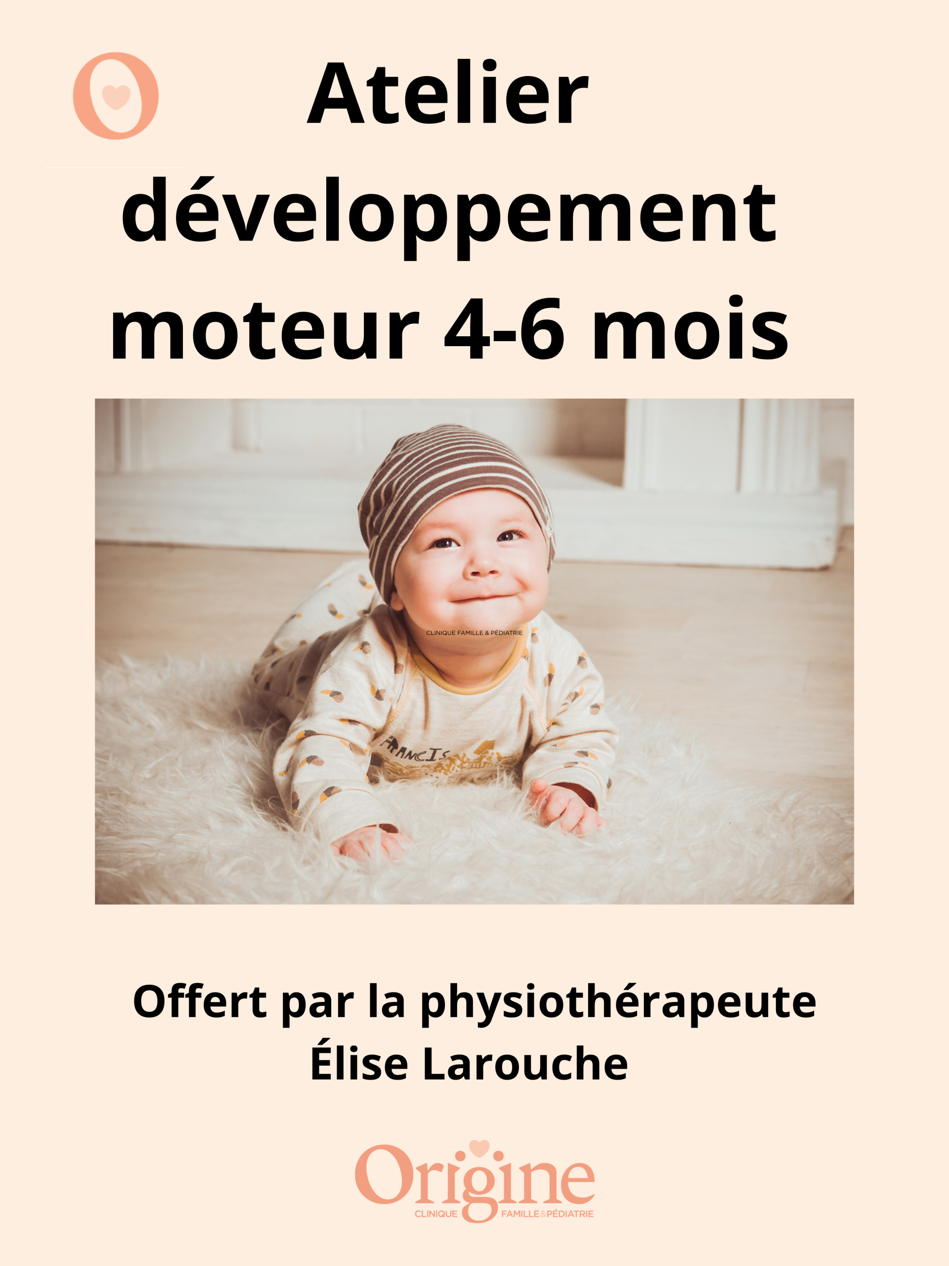 Atelier développement moteur 4-6 mois